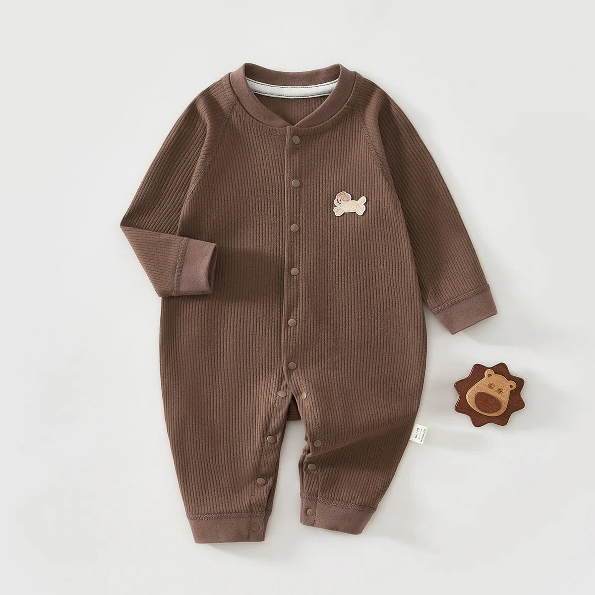 Pure Cotton Baby Jumpsuit - Spring Autumn Sleepwear for Newborns 0-18M - MamaNest