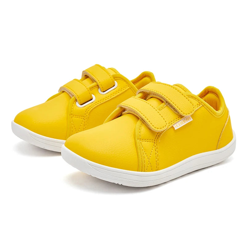 Kids Barefoot Shoes - Wide Toe Minimalist Sneakers with Hook & Loop - MamaNest