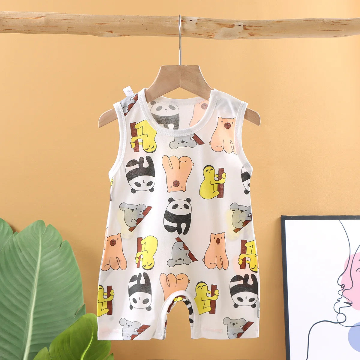 Cotton Baby Crawling Romper - Soft Lightweight Homewear 1-20M - MamaNest