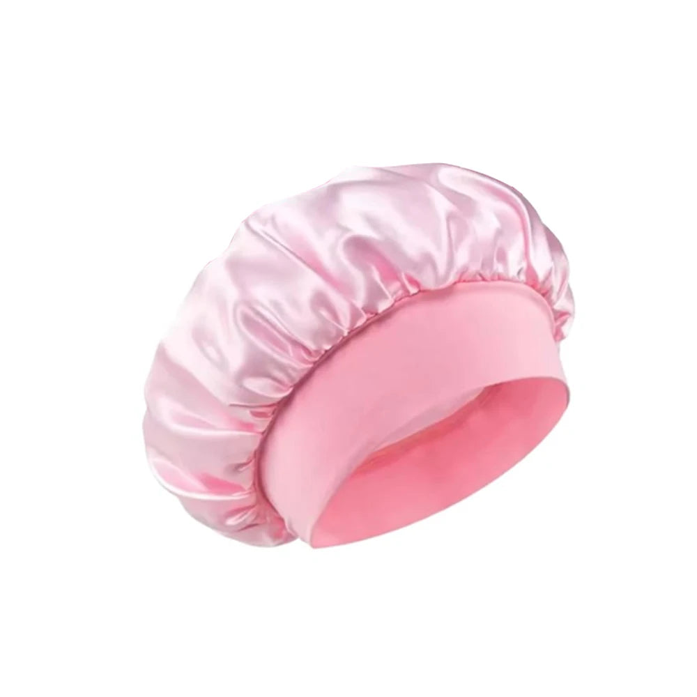 Silk Satin Bonnet - Wide Band Hair Wrap for Curly Hair - MamaNest