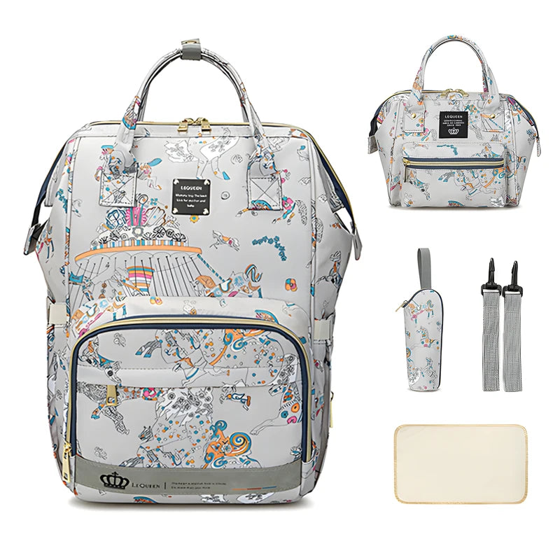 5 Piece Diaper Bag Set - Complete Nappy Bag System - MamaNest