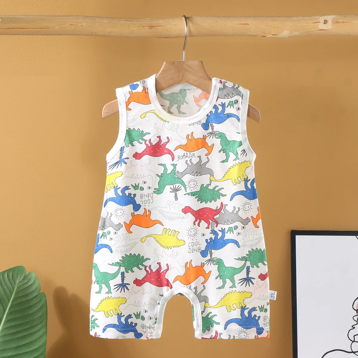 Cotton Baby Crawling Romper - Soft Lightweight Homewear 1-20M - MamaNest