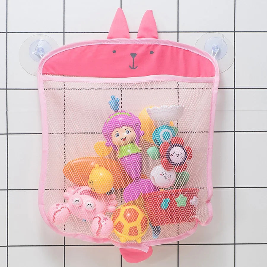 Bath Toy Storage Bag - Mesh Organiser with Suction Cups - MamaNest