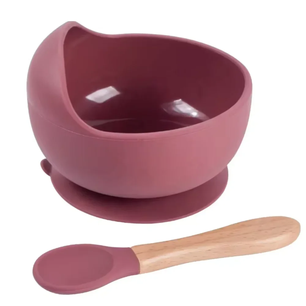 Silicone Baby Feeding Bowl with Spoon - Spill-Proof Suction Base - MamaNest