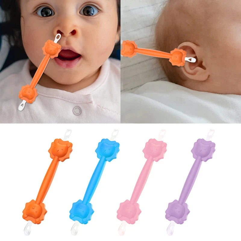 Baby Nose & Ear Cleaner Set - Soft Silicone Safety Tools - MamaNest