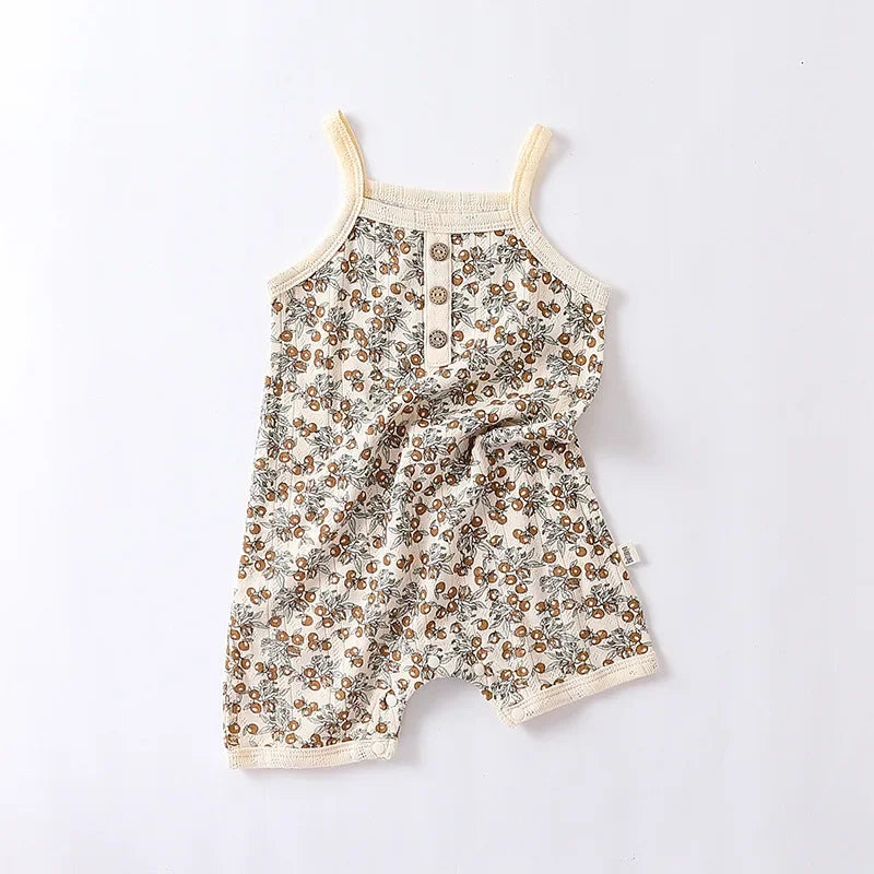 Cotton Baby Romper - Sleeveless Summer Jumpsuit for Newborns 0-24M - MamaNest