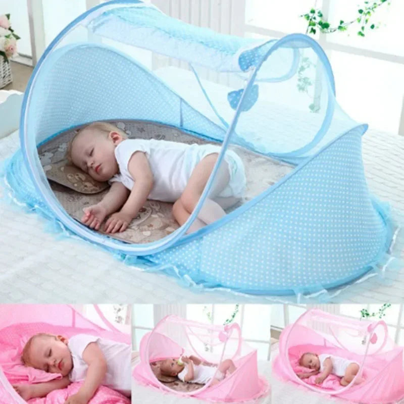 Portable Baby Mosquito Net Bed - Foldable Travel Cot - MamaNest