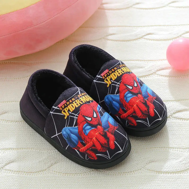 Spider-Man Kids Slippers - Soft Cotton Indoor Shoes - MamaNest