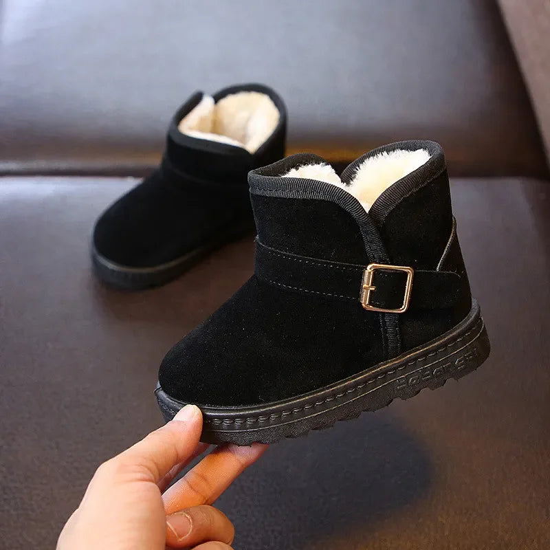 Kids Winter Snow Boots - Warm Cotton Lined Casual Boots - MamaNest