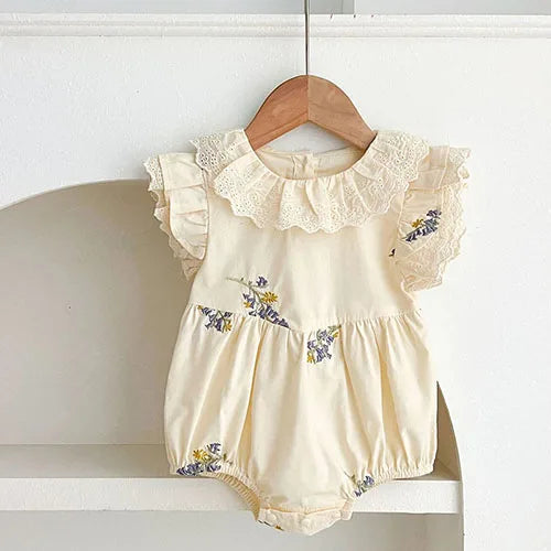 Summer Princess Dress for Girls - Cotton Embroidery Dress - MamaNest