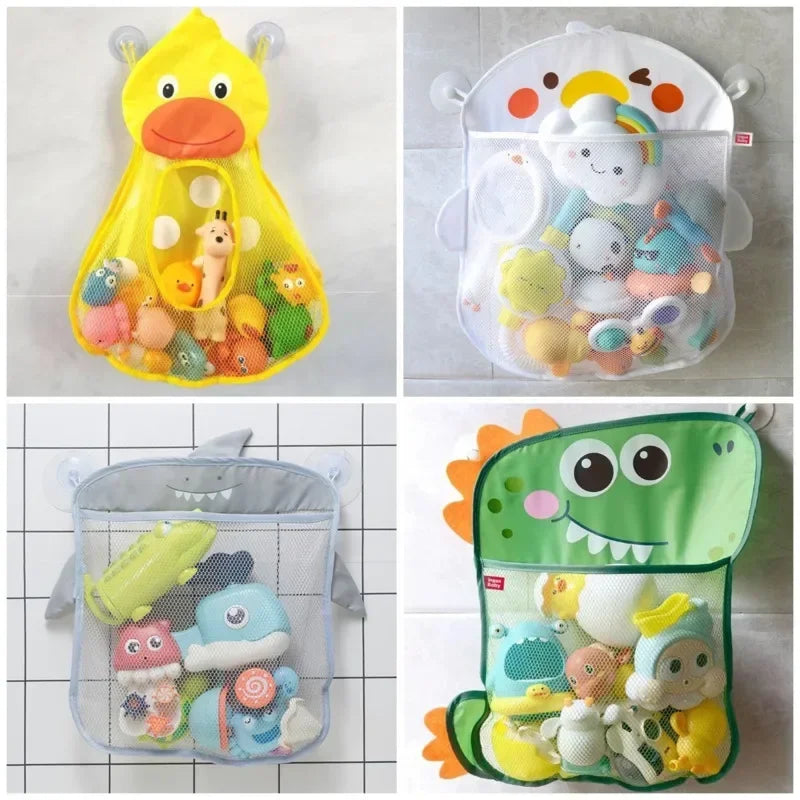 Bath Toy Storage Bag - Mesh Organiser with Suction Cups - MamaNest