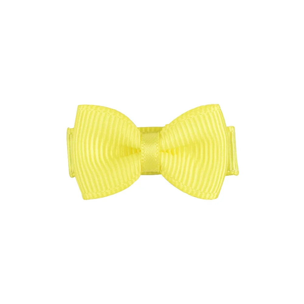 Mini Hair Bows 1.2 Inch - Solid Colour Ribbon Clips for Girls - MamaNest