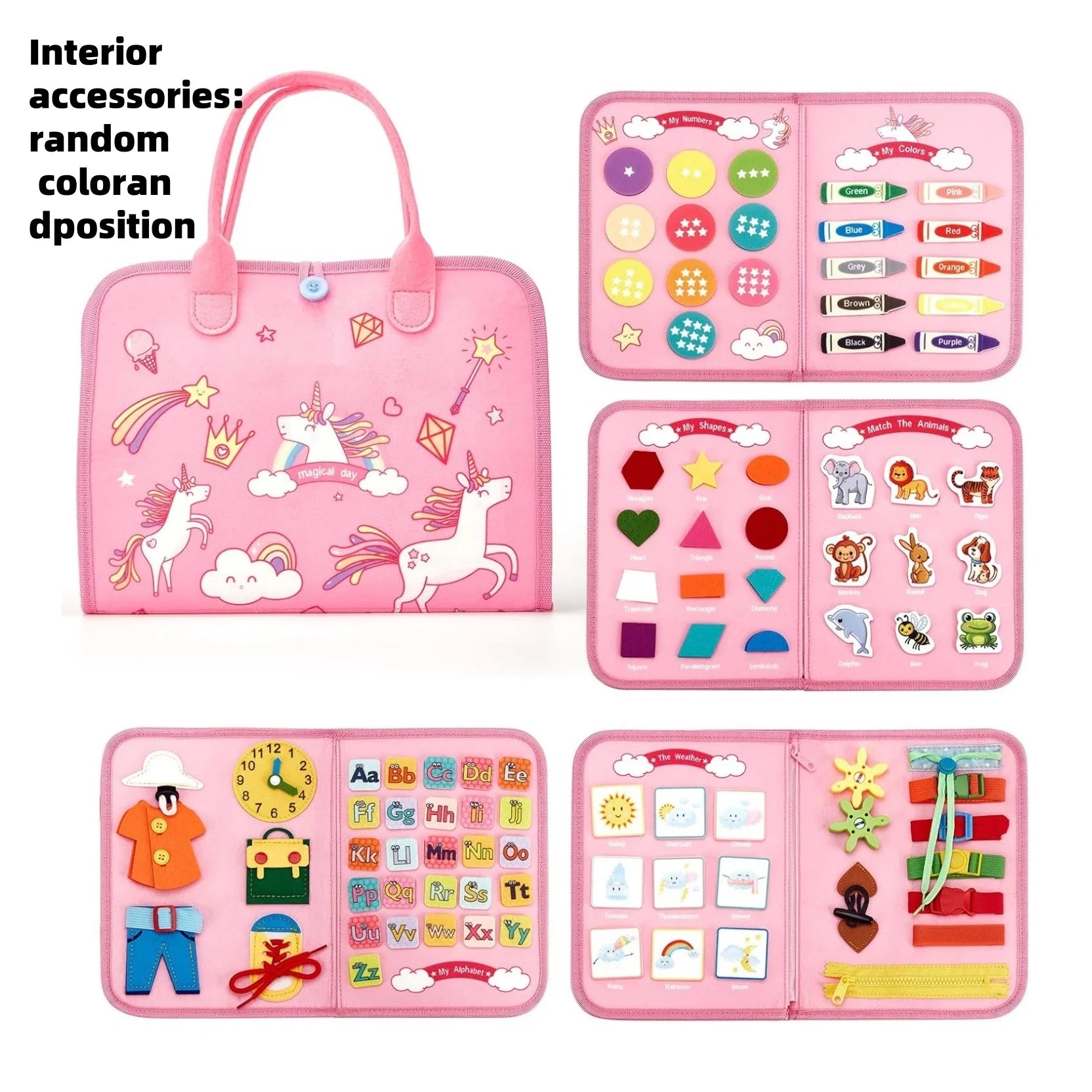 Toddler Busy Board - Montessori Educational Travel Activity Toy - MamaNest