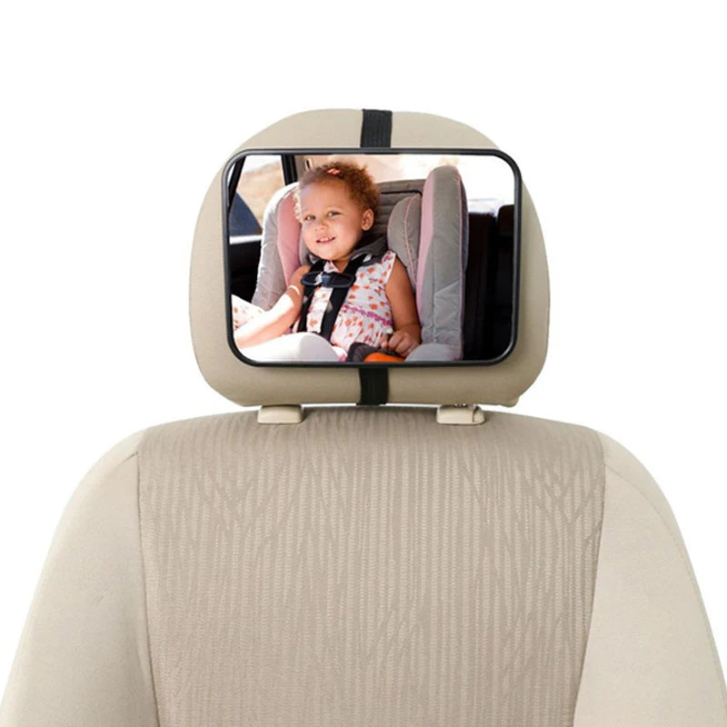 Baby Car Mirror - Wide Adjustable Rear-Facing View Mirror