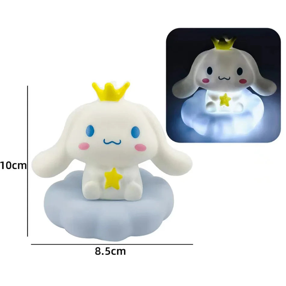 Sanrio Night Light - Kawaii Cloud Lamp with Kuromi & Cinnamoroll - MamaNest