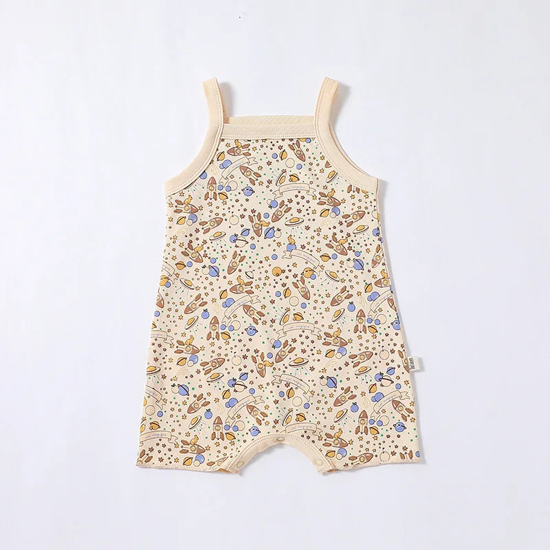 Cotton Baby Romper - Sleeveless Summer Jumpsuit for Newborns 0-24M - MamaNest