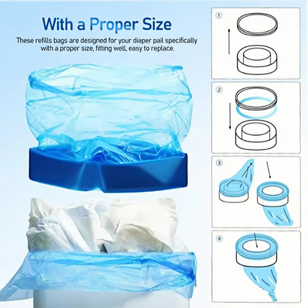 Nappy Bin Refill Bags - Universal Fit for Tommee Tippee & More - MamaNest