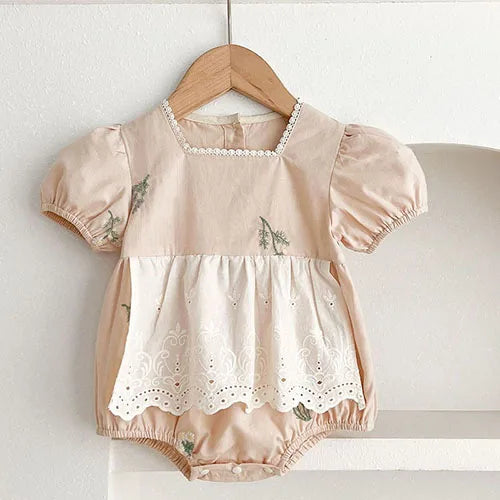 Summer Princess Dress for Girls - Cotton Embroidery Dress - MamaNest