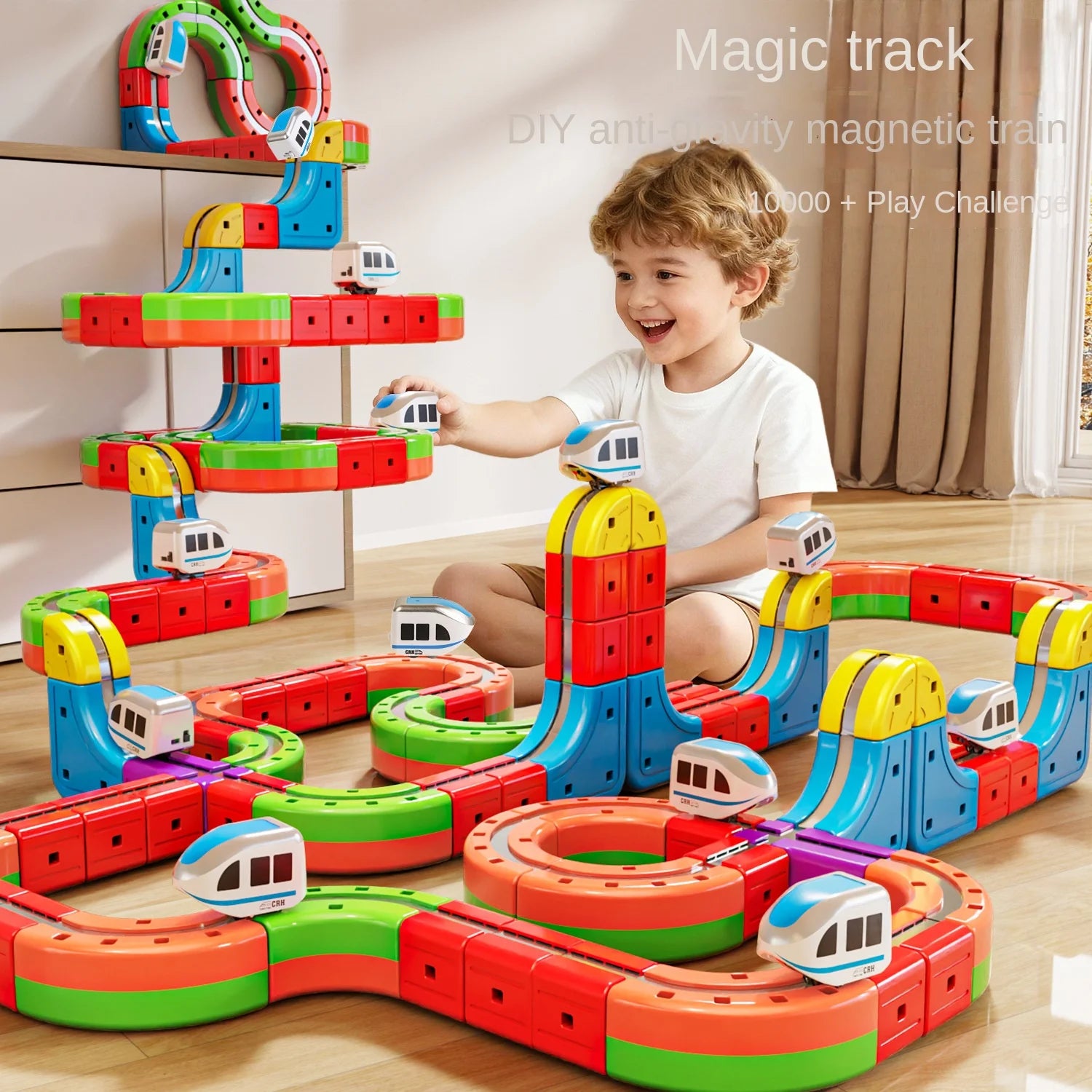 Magic Track Train Set - DIY Building Block Railway Toy - MamaNest