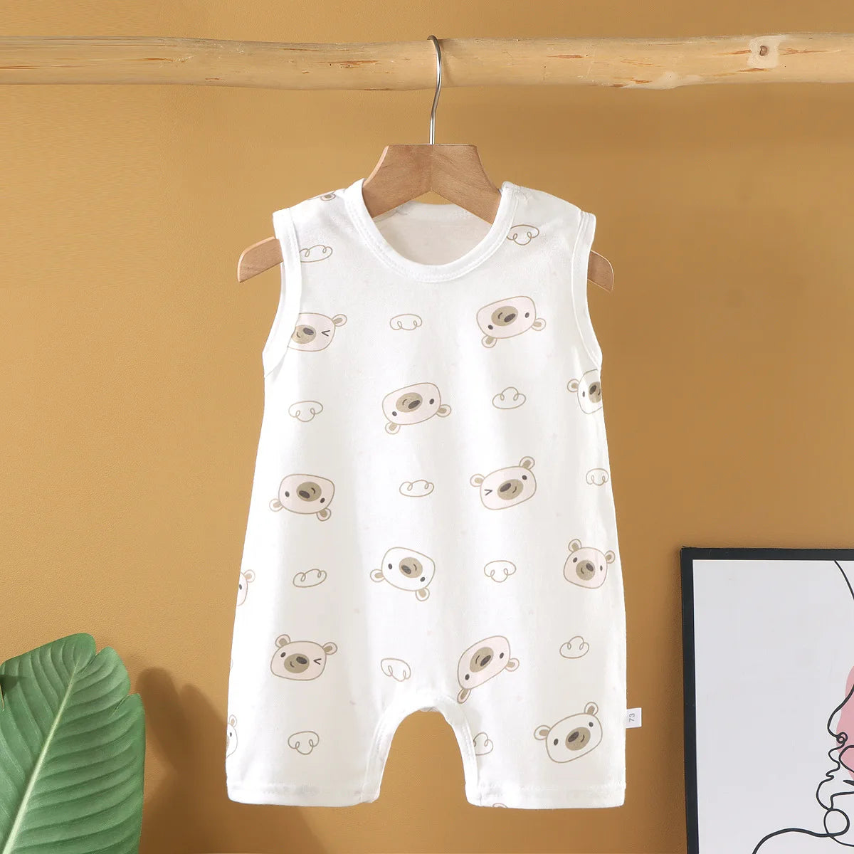 Cotton Baby Crawling Romper - Soft Lightweight Homewear 1-20M - MamaNest