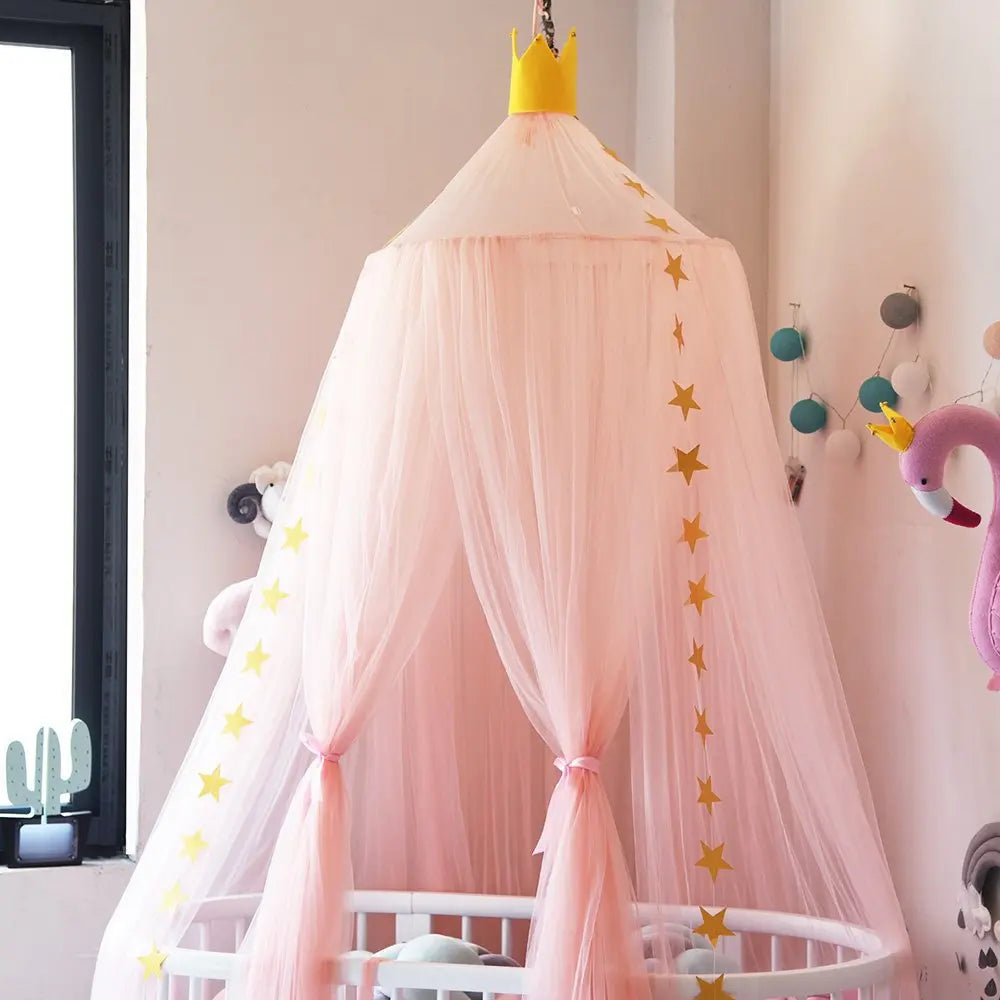 Elegant Bed Canopy Mosquito Net - Round Dome for Kids - MamaNest