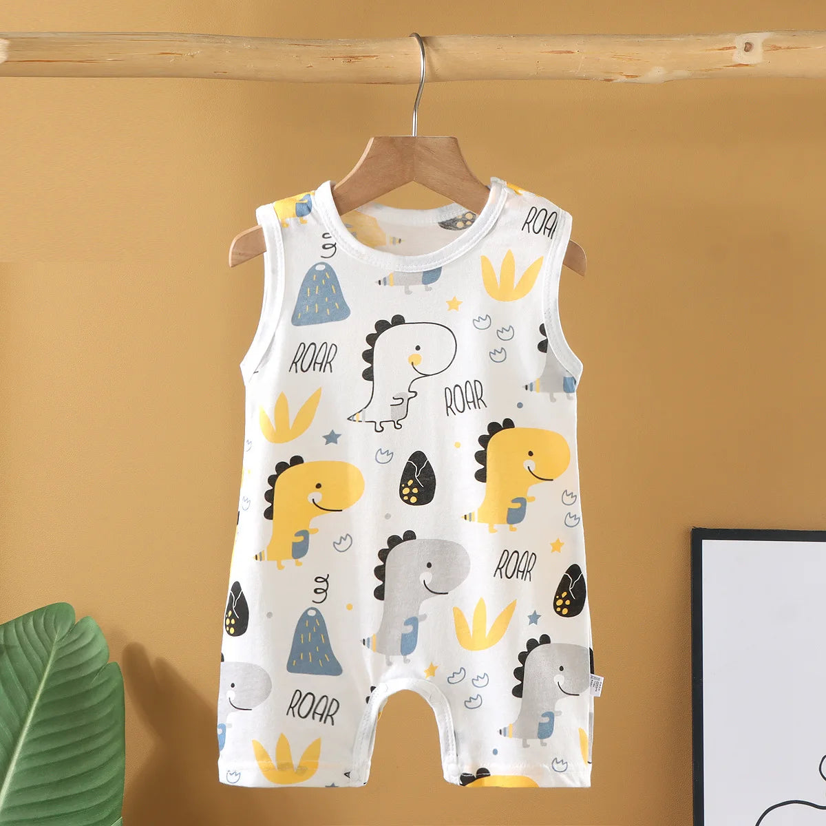Cotton Baby Crawling Romper - Soft Lightweight Homewear 1-20M - MamaNest