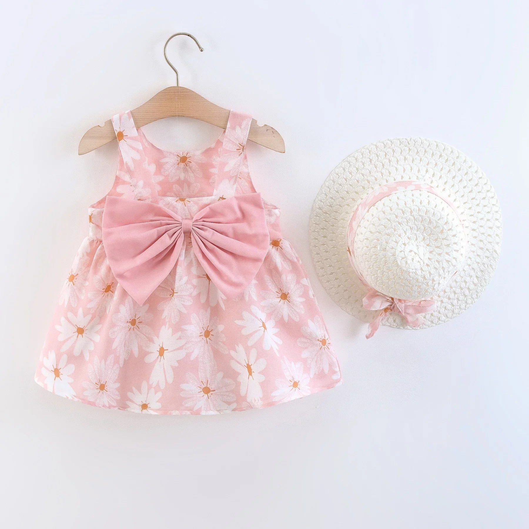 Girls Floral Princess Dress - Summer Bow Dress (0-3 Years) - MamaNest