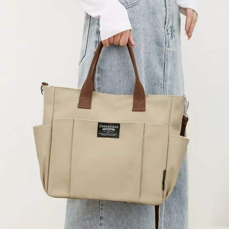 Canvas Tote Bag - Large Capacity Shoulder Bag for Women - MamaNest