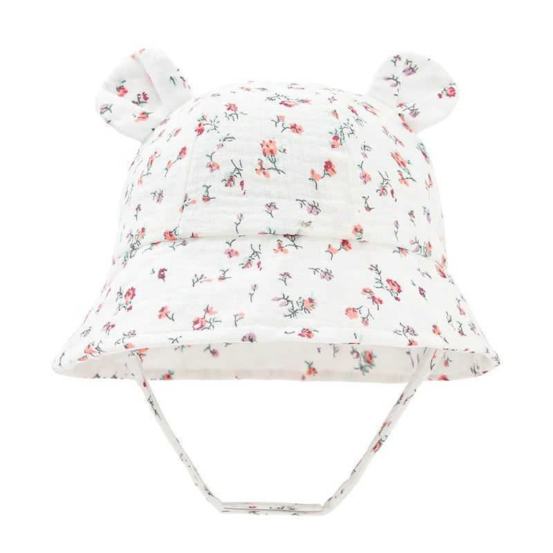Muslin Baby Sun Hat - Breathable Cotton Summer Cap (3-12 Months) - MamaNest