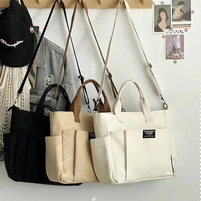 Canvas Tote Bag - Large Capacity Shoulder Bag for Women - MamaNest