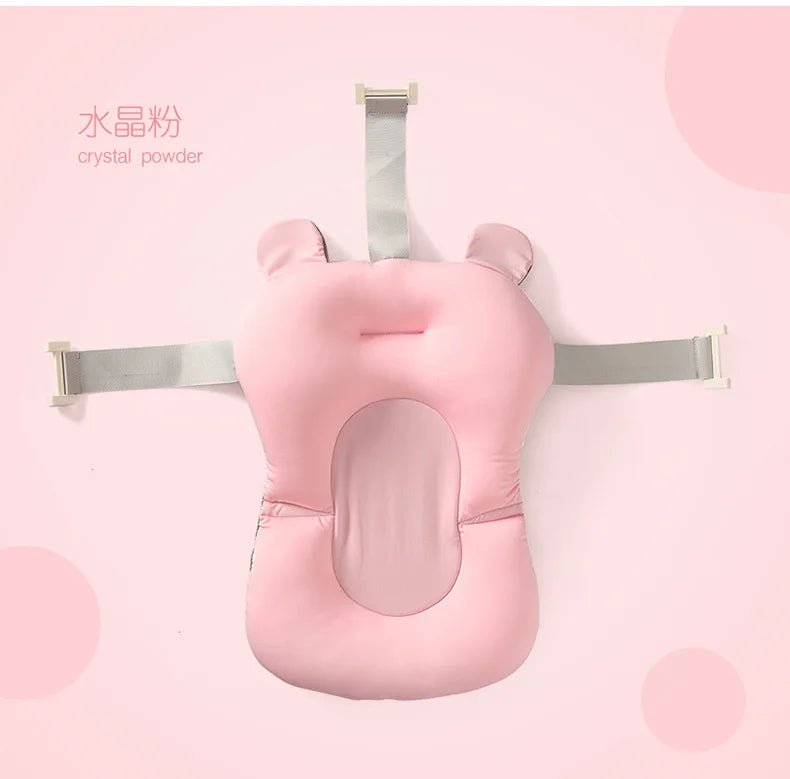 HOMFISH Baby Bath Support Pad Foldable Floating Seat Adjustable Newborn Bathing Cushion Infant Safety Net Hammock