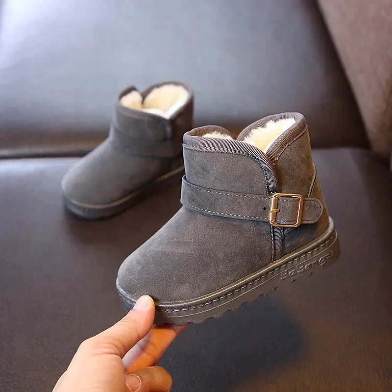 Kids Winter Snow Boots - Warm Cotton Lined Casual Boots - MamaNest