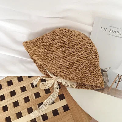 Summer Children’s Lace Straw Hat - MamaNest