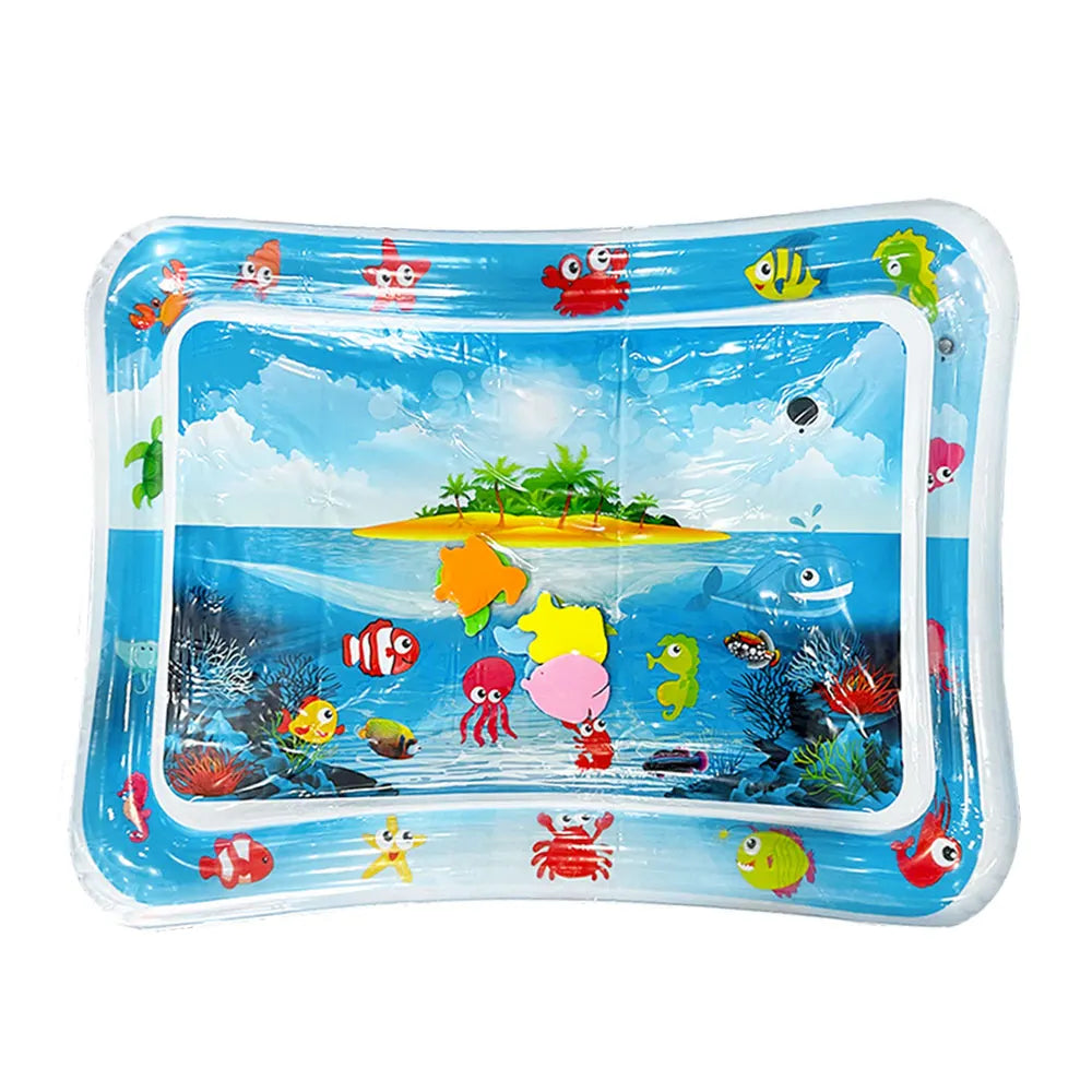 Baby Water Play Mat - Inflatable Tummy Time Activity Mat