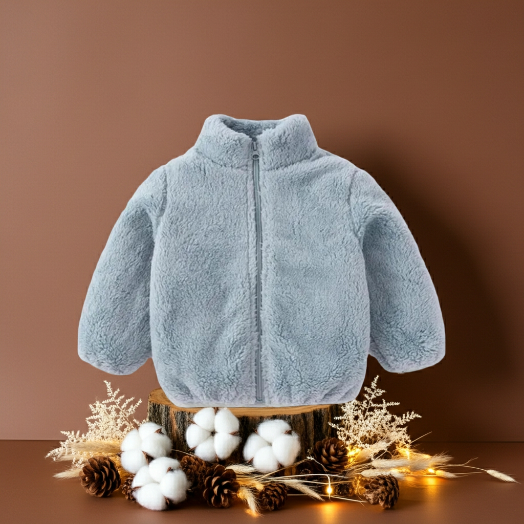 Girls Winter Jacket - Thermal Fleece Lined Coat (1-5 Years) - MamaNest