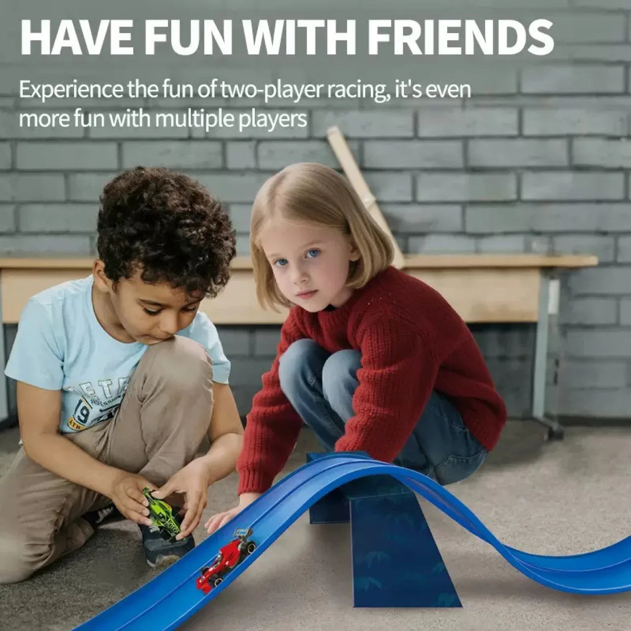 Flexible Race Track 15ft - Car Ramp with Suction Cups - MamaNest