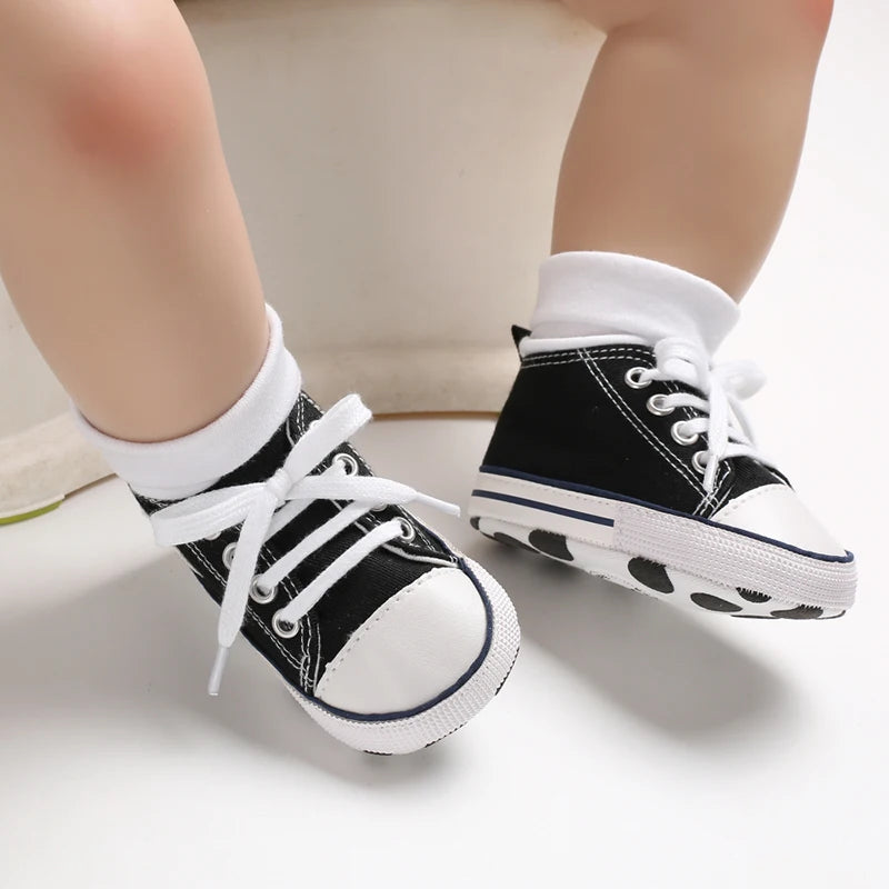 Baby Canvas Sneakers - Anti-Slip First Walker Shoes - MamaNest