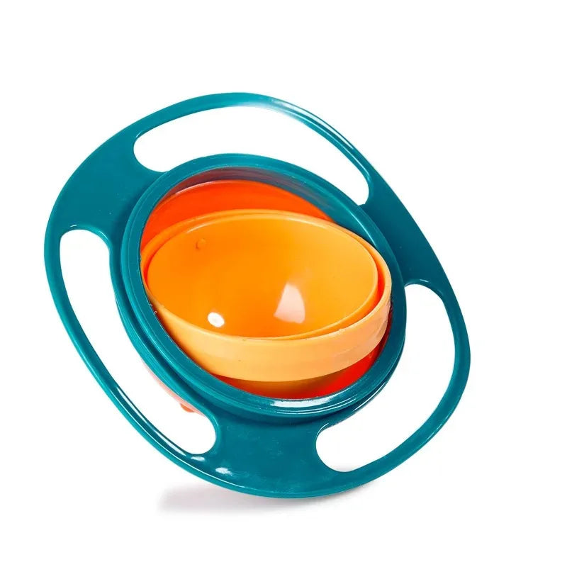 360° Gyro Bowl - Spill-Proof Rotating Toddler Bowl with Lid - MamaNest
