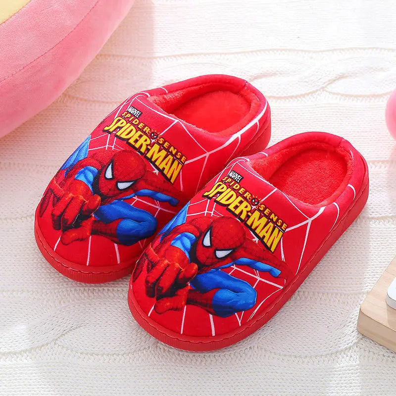 Spider-Man Kids Slippers - Soft Cotton Indoor Shoes - MamaNest