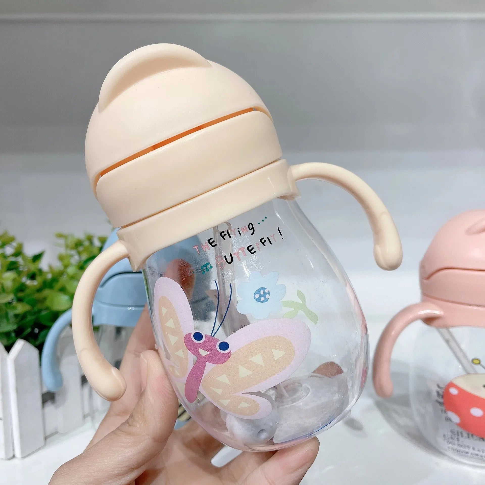 Baby Sippy Cup with Weighted Straw - Anti-Choke Design