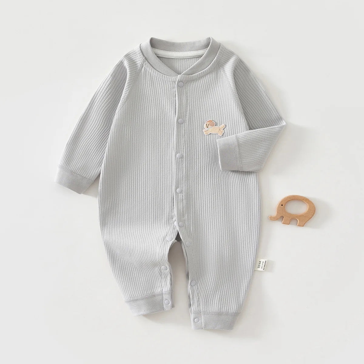 Pure Cotton Baby Jumpsuit - Spring Autumn Sleepwear for Newborns 0-18M - MamaNest