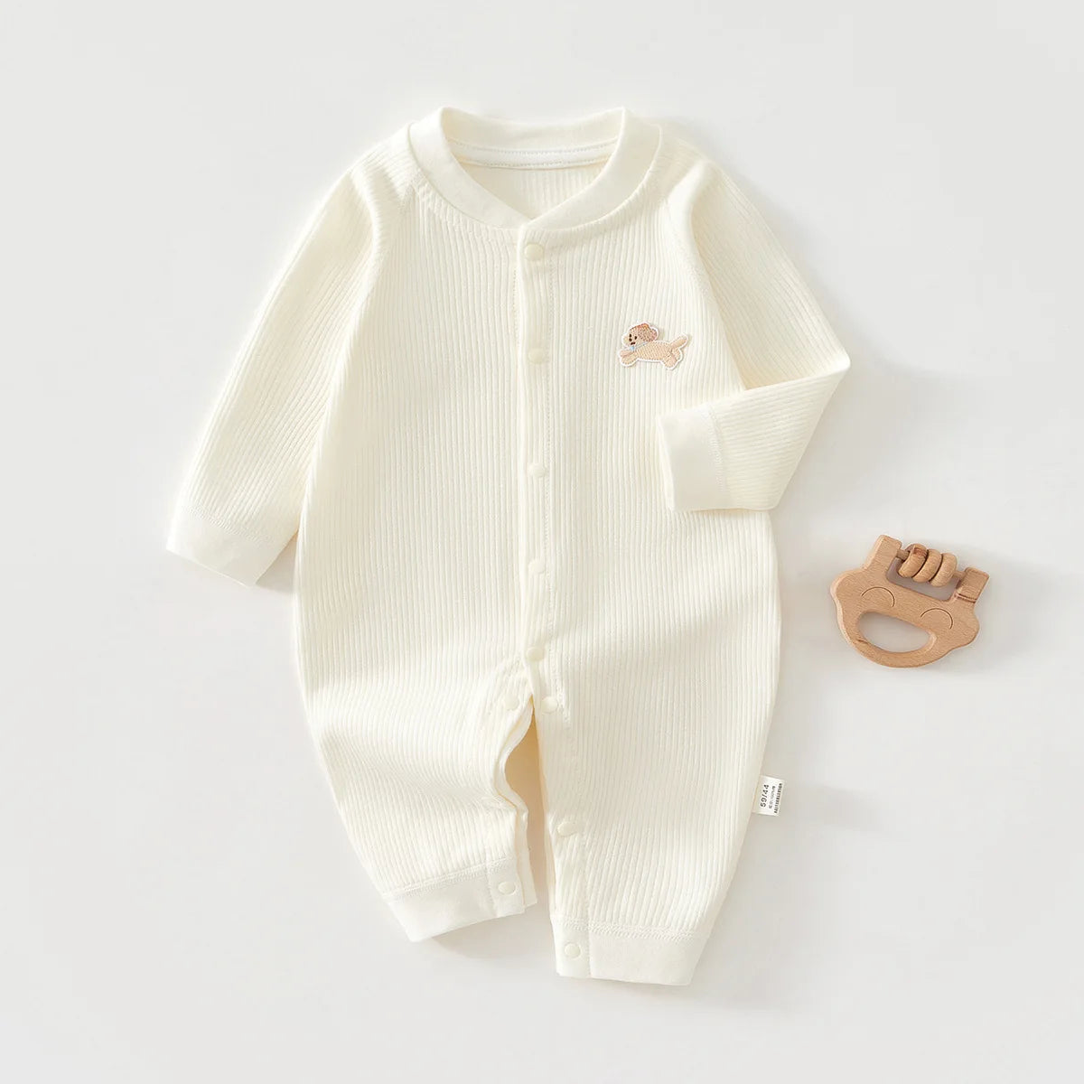 Pure Cotton Baby Jumpsuit - Spring Autumn Sleepwear for Newborns 0-18M - MamaNest