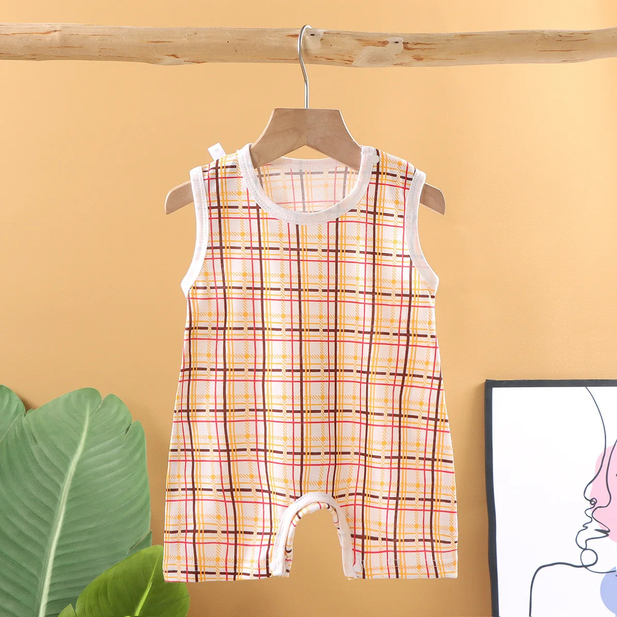 Cotton Baby Crawling Romper - Soft Lightweight Homewear 1-20M - MamaNest