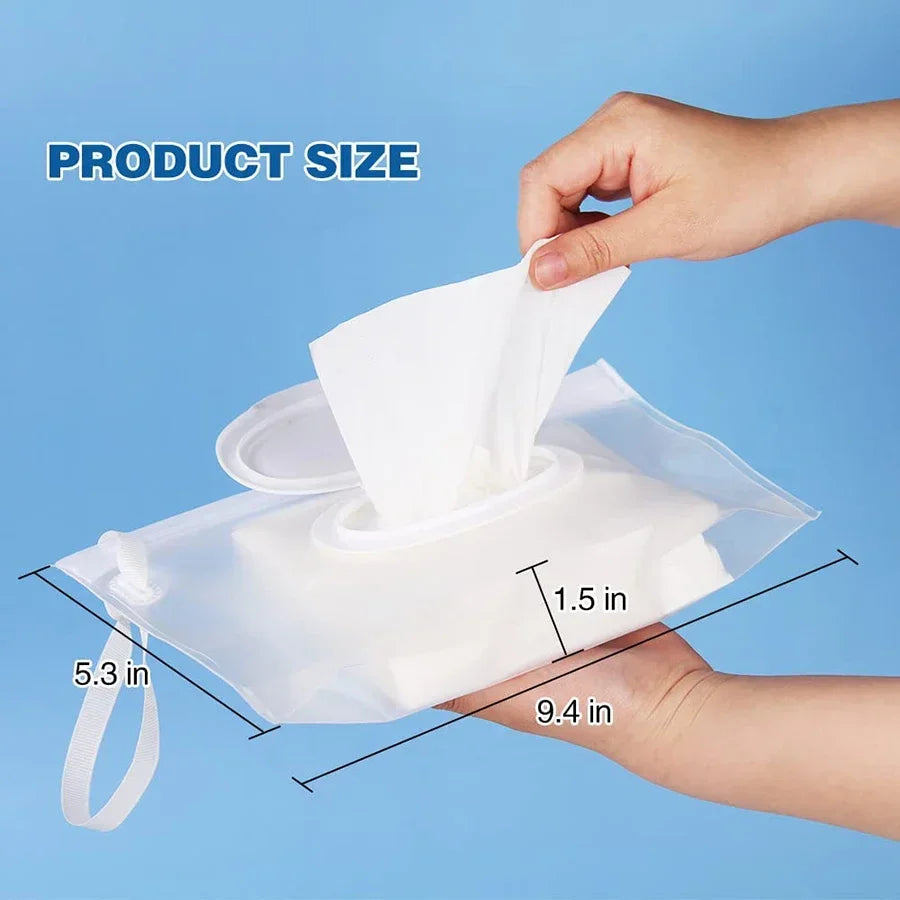 Baby Wet Wipe Pouch - Portable Refillable Wipes Dispenser - MamaNest