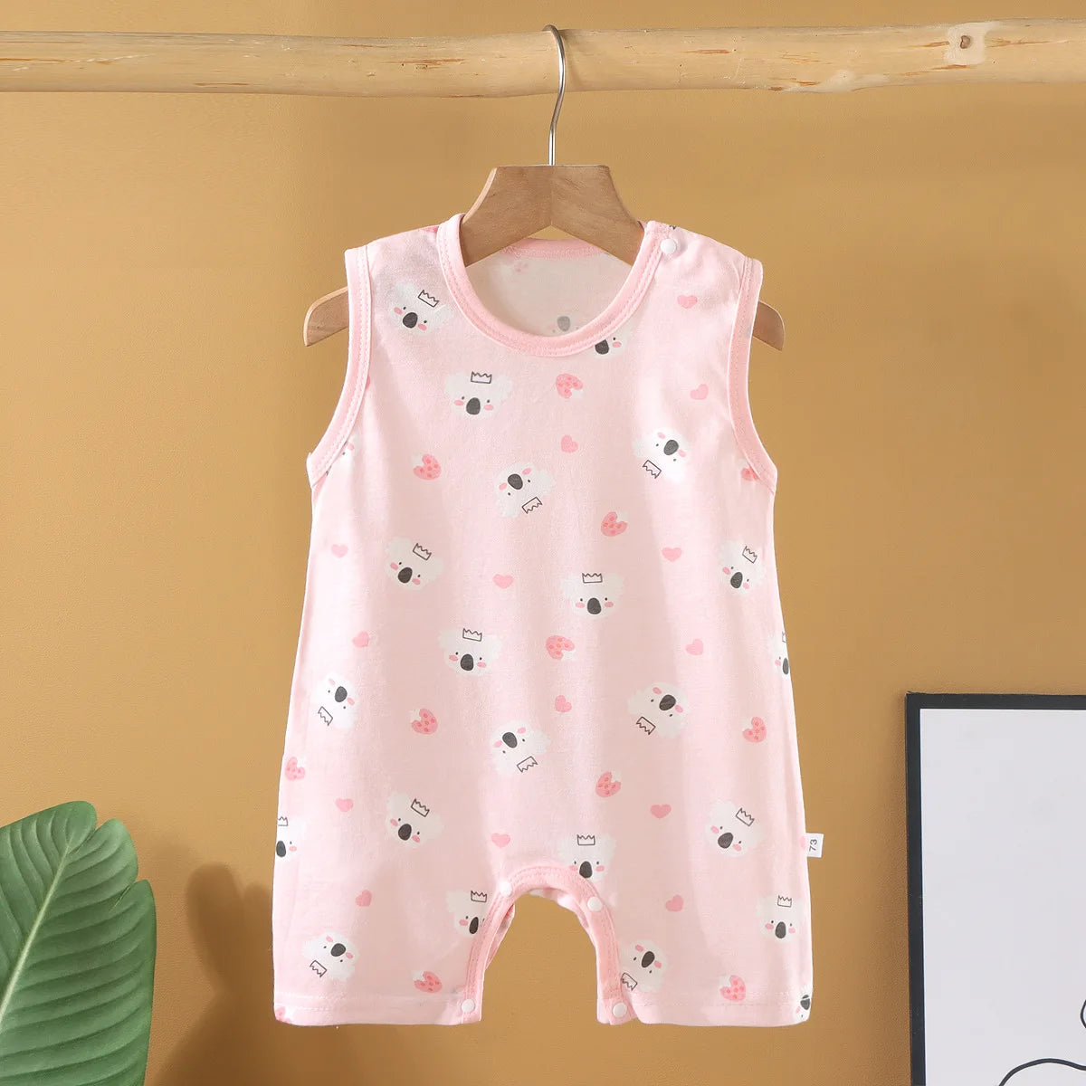 Cotton Baby Crawling Romper - Soft Lightweight Homewear 1-20M - MamaNest