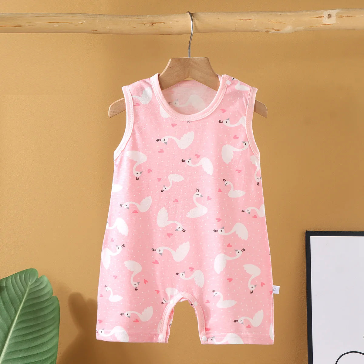 Cotton Baby Crawling Romper - Soft Lightweight Homewear 1-20M - MamaNest