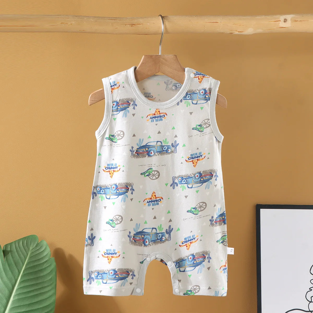 Cotton Baby Crawling Romper - Soft Lightweight Homewear 1-20M - MamaNest