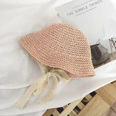 Summer Children’s Lace Straw Hat - MamaNest