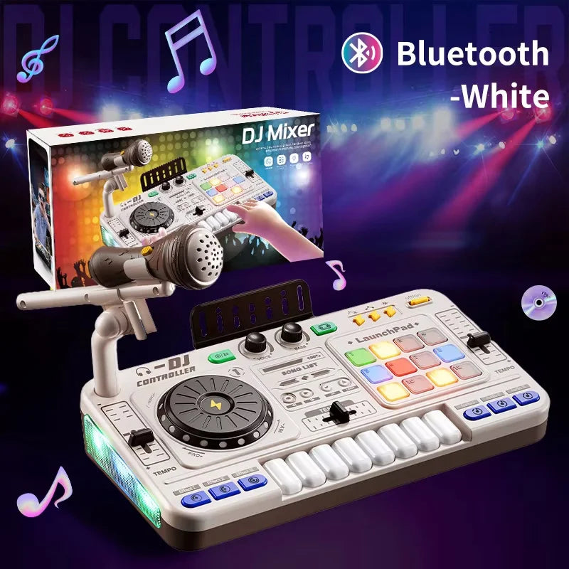 Kids DJ Mixing Toy - Bluetooth Turntable Musical Instrument - MamaNest