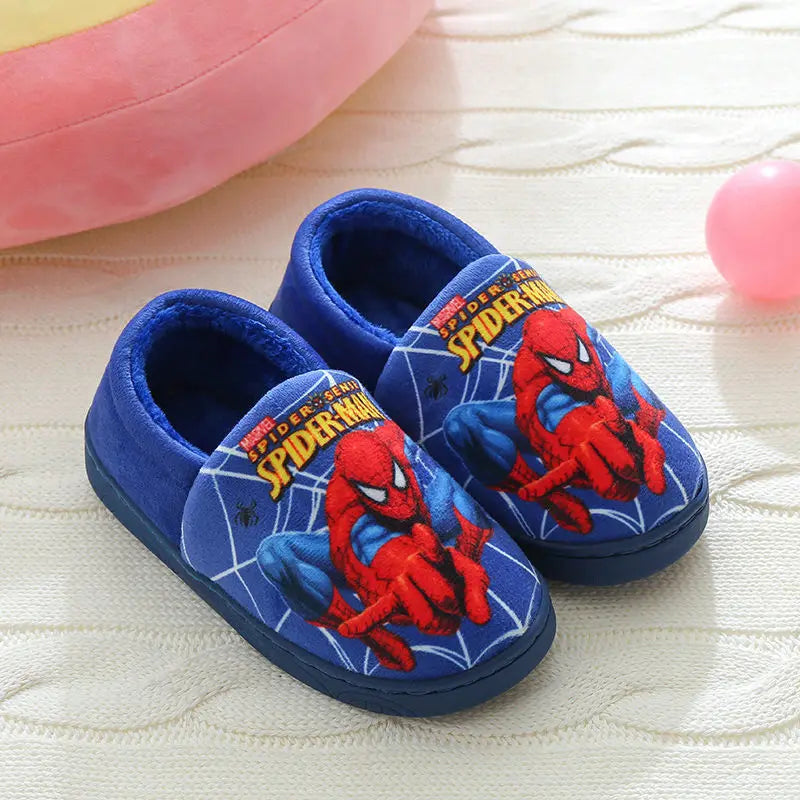 Spider-Man Kids Slippers - Soft Cotton Indoor Shoes - MamaNest